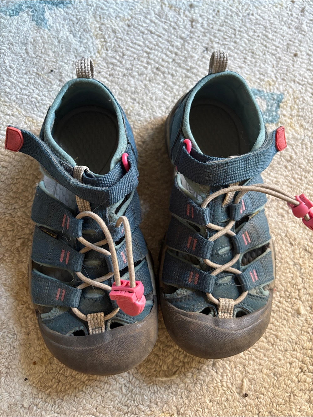 Keen Kids Teal and Pink Closed-Toe Sport Sandals